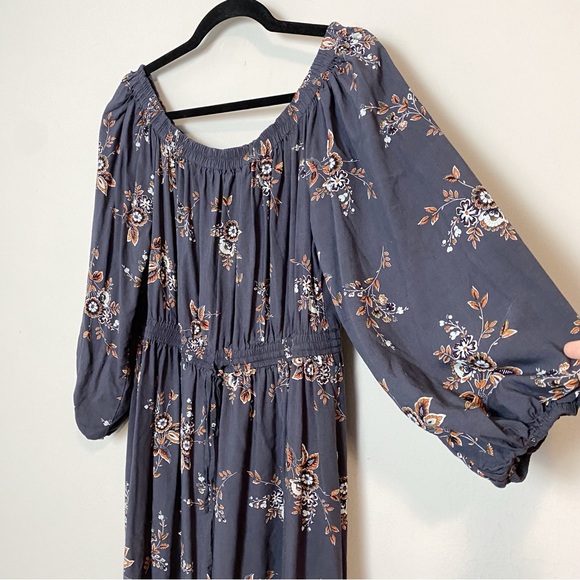 Loft Marigold Off Shoulder Floral Print Dress - Picture 6 of 10